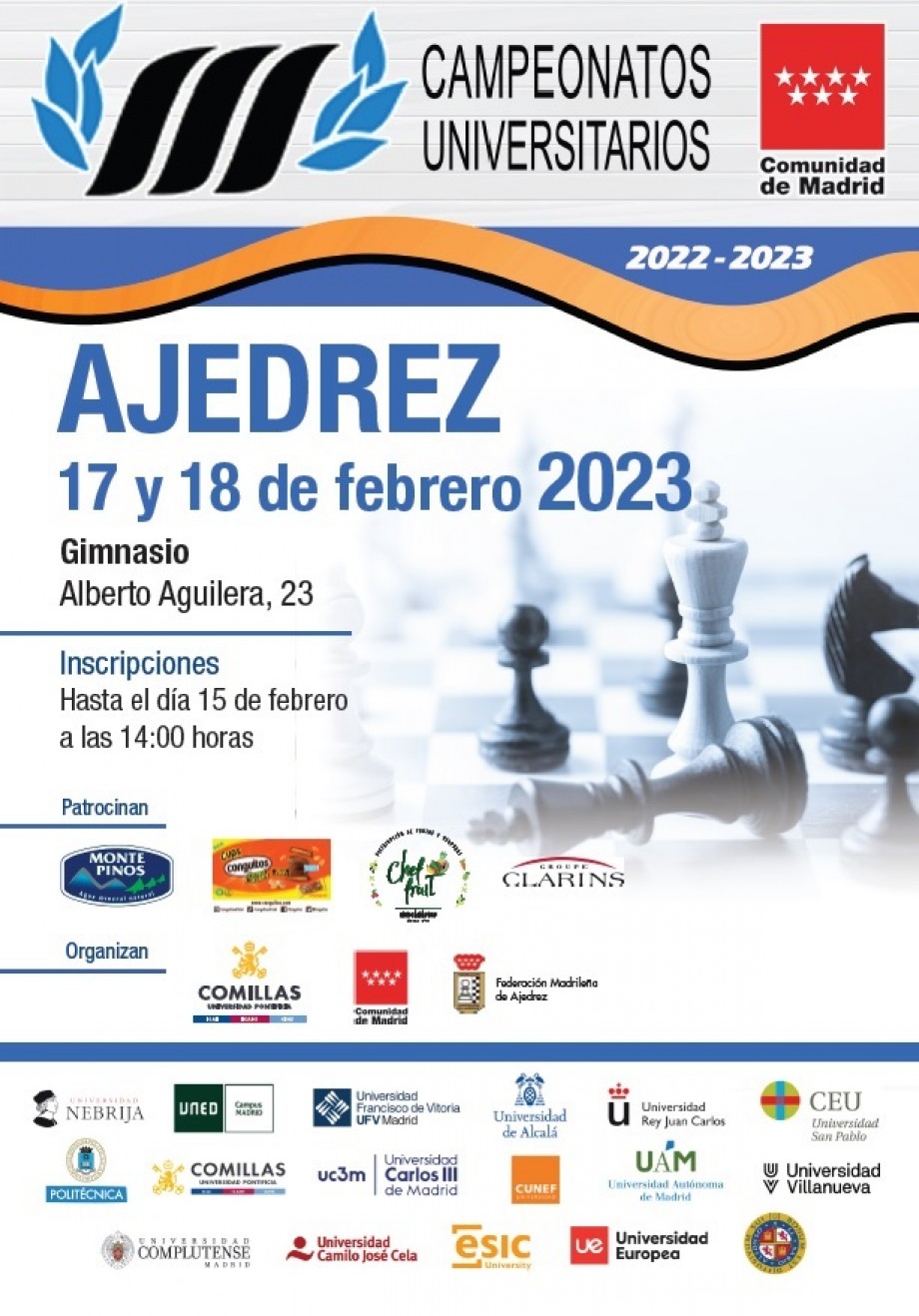 Campeonato Universitario de Madrid de Ajedrez 2023